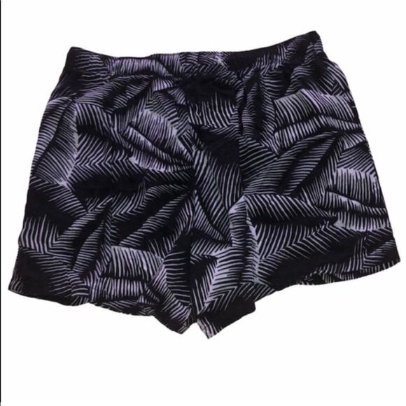 Women’s Gap Tropical Print Black & White Shorts - Picture 1 of 7